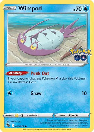 Wimpod Common • 025/078 Pokemon Go