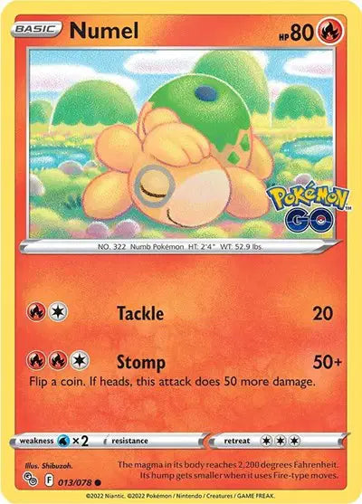 Numel Common • 013/078 Pokemon Go