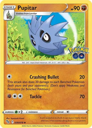 Pupitar Uncommon • 038/078 Pokemon Go