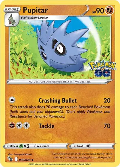 Pupitar Uncommon • 038/078 Pokemon Go