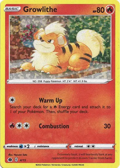 Growlithe Common • 04/15 McDonald's Promos 2022 Holo