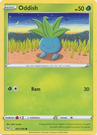 Oddish Lost Origin Common 001/196
