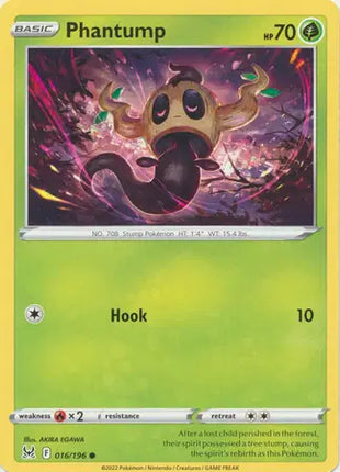 Phantump Common • 016/196 Lost Origin