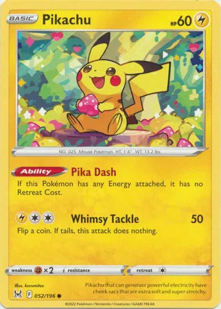 Pikachu Lost Origin Common 052/196