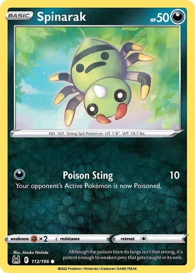 Spinarak Lost Origin Common 112/196