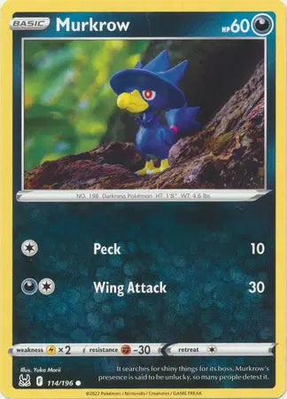 Murkrow Common • 114/196 Lost Origin
