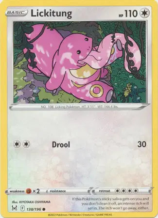 Lickitung Common • 138/196 Lost Origin