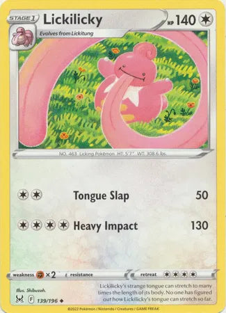 Lickilicky Lost Origin Uncommon 139/196