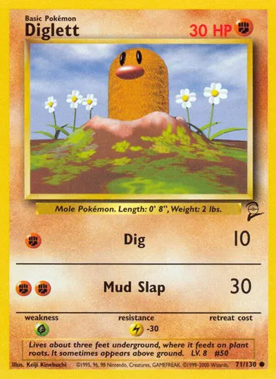 Diglett Base Set 2 Common 71 (LP)