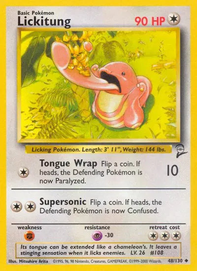 Lickitung Base Set 2 Uncommon 48 (MP)