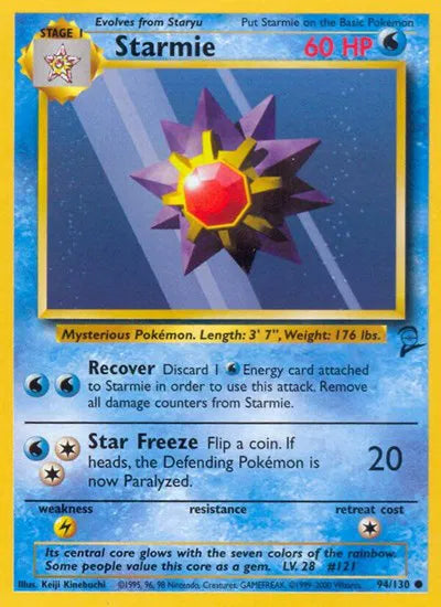 Starmie Base Set 2 Common 94 (LP)