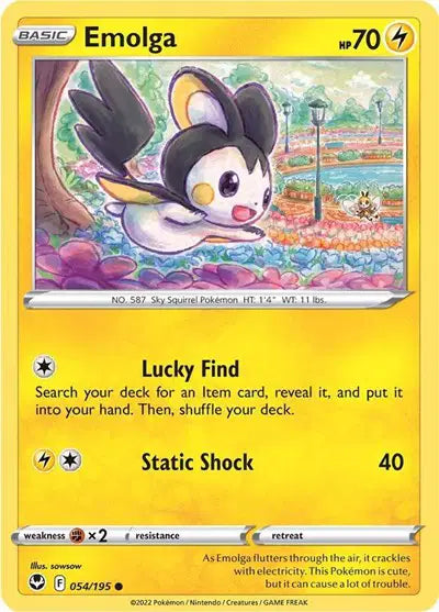 Emolga Common • 054/195 Silver Tempest