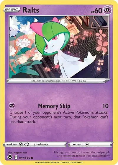Ralts Common • 067/195 Silver Tempest