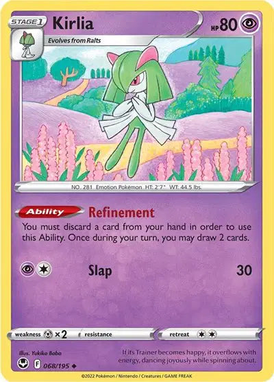 Kirlia  Uncommon • 068/195 Silver Tempest