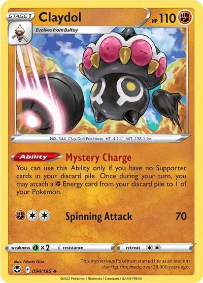 Claydol Uncommon • 094/195 Silver Tempest