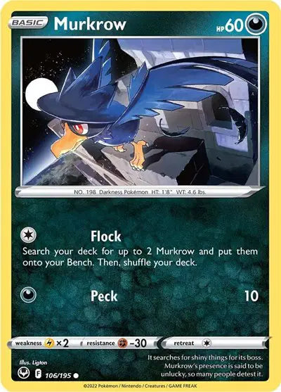 Murkrow Common • 106/195 Silver Tempest