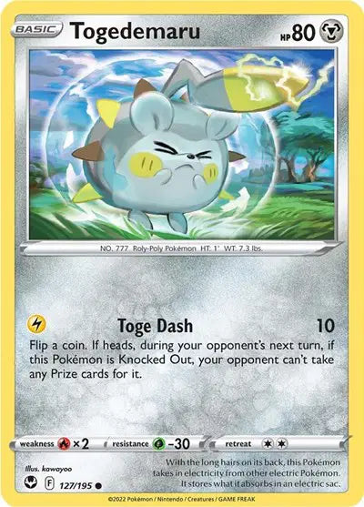 Togedemaru Common • 127/195 Silver Tempest