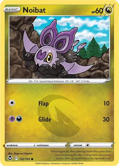 Noibat Common • 132/195 Silver Tempest
