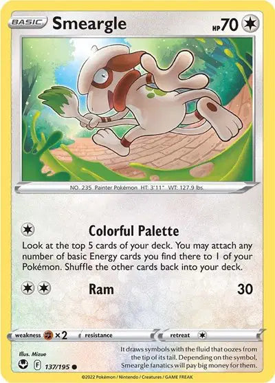 Smeargle Common • 137/195 Silver Tempest