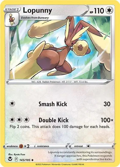 Lopunny Uncommon • 145/195 Silver Tempest