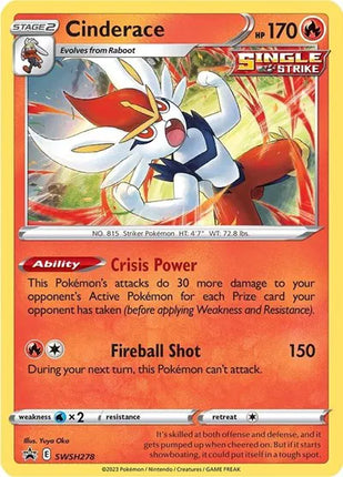 Cinderace Sword & Shield Promo Promo SWSH278