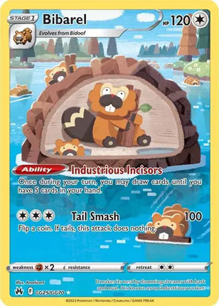 Bibarel Ultra Rare • GG25/GG70 Crown Zenith: Galarian Gallery