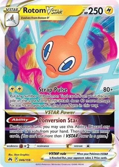 Rotom VSTAR Ultra Rare • 046/159 Crown Zenith