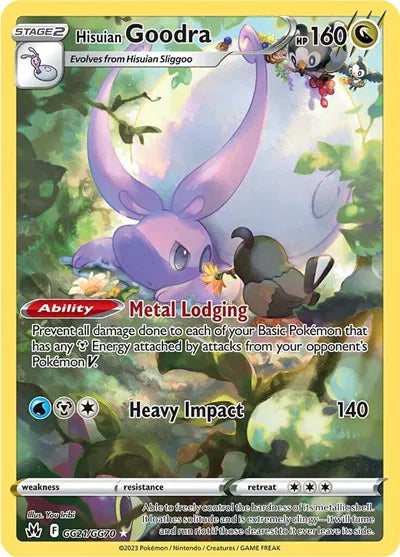 Hisuian Goodra Crown Zenith: Galarian Gallery Holo Rare GG21/GG70