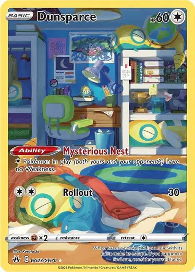 Dunsparce Holo Rare • GG23/GG70 Crown Zenith: Galarian Gallery