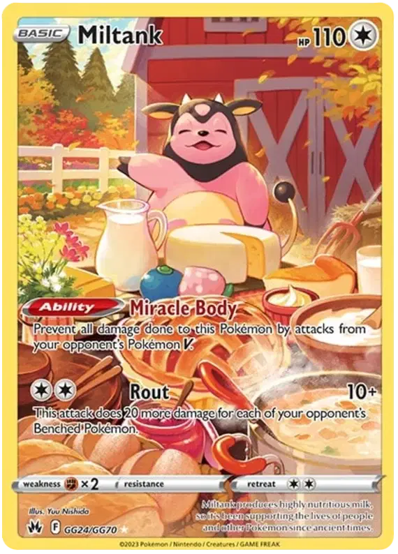 Miltank Holo Rare • GG24/GG70 Crown Zenith: Galarian Gallery
