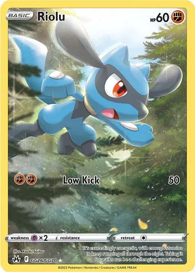 Riolu Crown Zenith: Galarian Gallery Holo Rare GG26/GG70