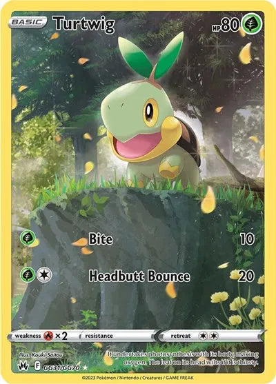 Turtwig Crown Zenith: Galarian Gallery Holo Rare GG31/GG70