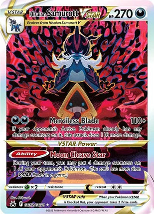 Hisuian Samurott VSTAR Crown Zenith: Galarian Gallery Ultra Rare GG52/GG70