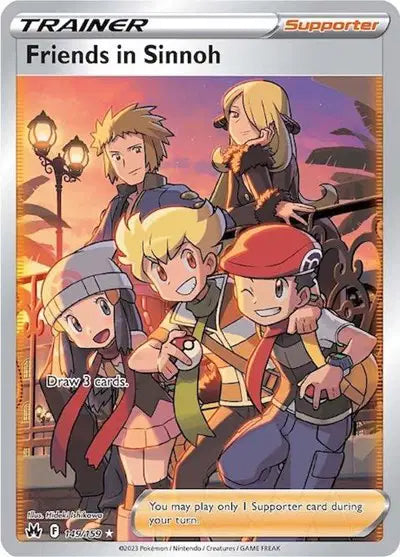Friends in Sinnoh (Full Art) Ultra Rare • 149/159 Crown Zenith