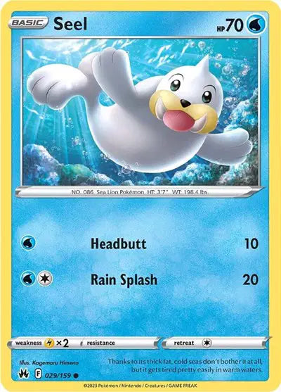 Seel Common • 029/159 Crown Zenith Reverse Holofoil