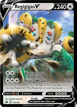 Regigigas V Crown Zenith Ultra Rare 113/159