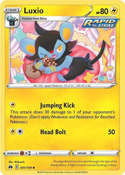 Luxio Uncommon • 041/159 Crown Zenith