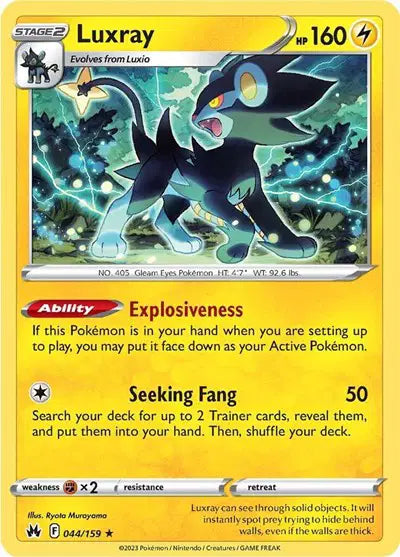 Luxray Rare • 044/159 Crown Zenith