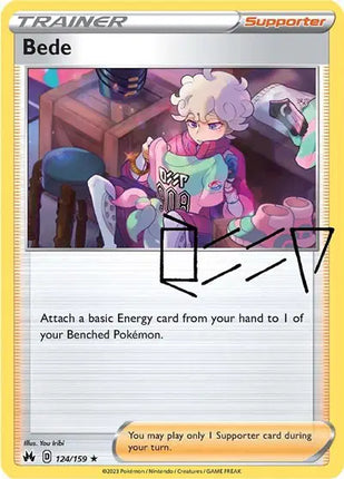 Bede Holo Rare • 124/159 Crown Zenith