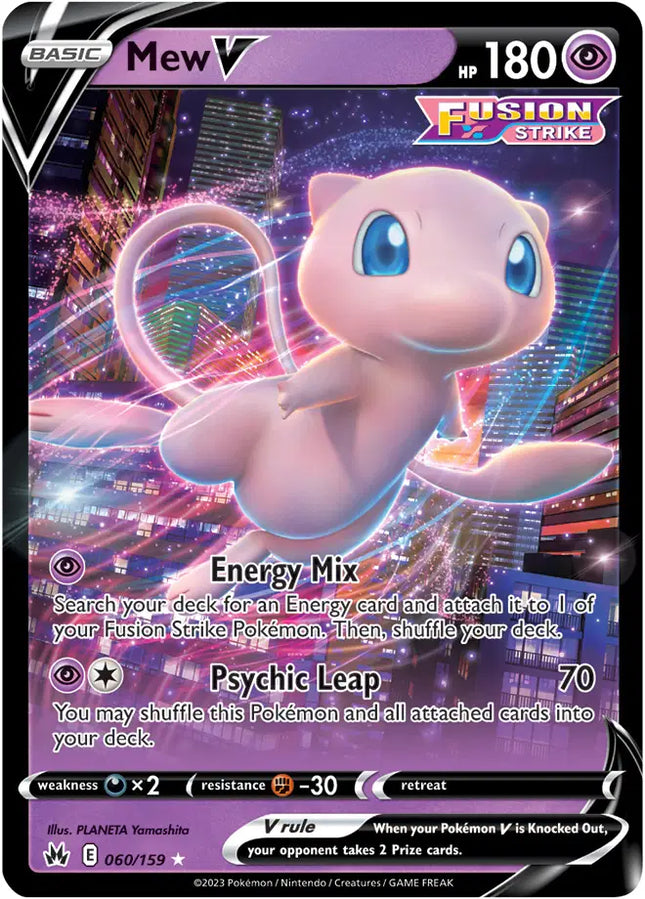 Mew V Ultra Rare • 060/159 Crown Zenith