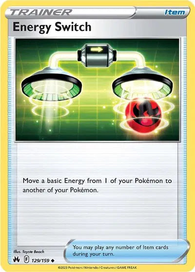 Energy Switch Crown Zenith Uncommon 129/159 Reverse Holofoil