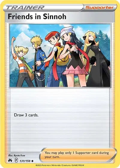 Friends in Sinnoh Uncommon • 131/159 Crown Zenith Reverse Holofoil