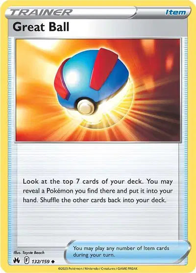 Great Ball Uncommon • 132/159 Crown Zenith