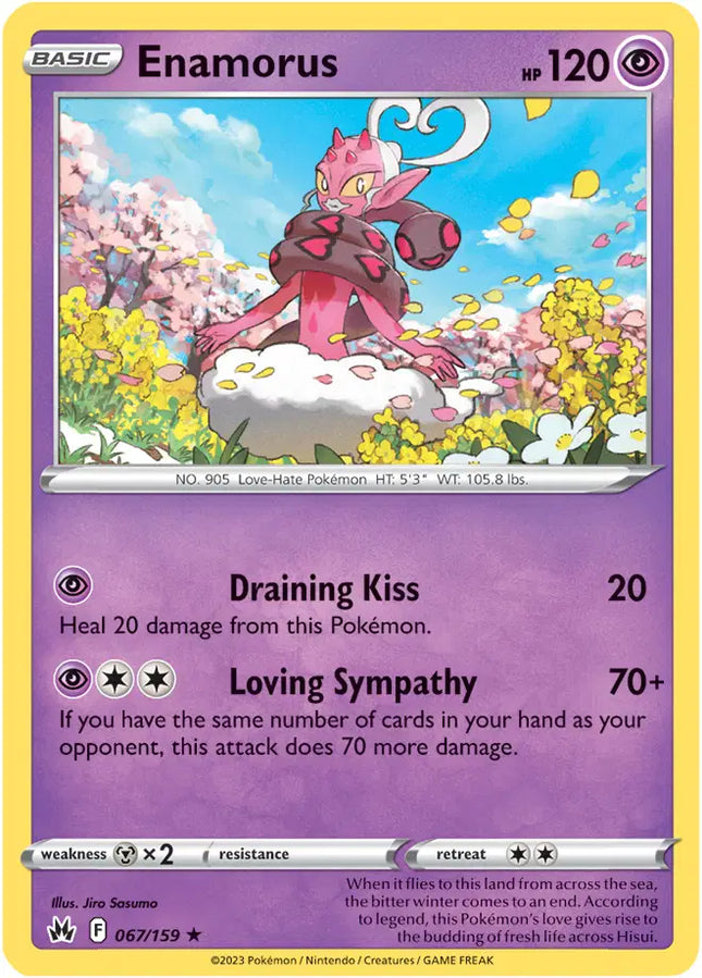 Enamorus Rare • 067/159 Crown Zenith Reverse Holofoil