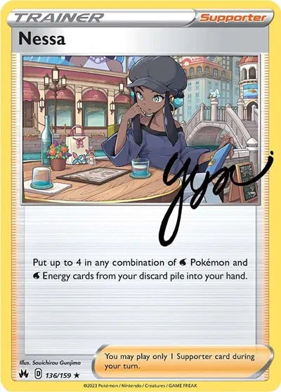 Nessa Crown Zenith Holo Rare 136/159 Holofoil
