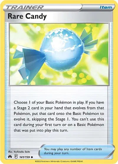 Rare Candy Uncommon • 141/159 Crown Zenith Reverse Holofoil