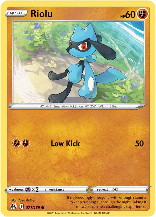 Riolu Common • 071/159 Crown Zenith