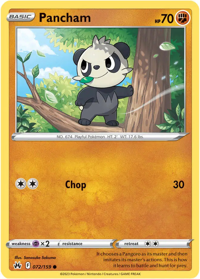 Pancham Common • 072/159 Crown Zenith Reverse Holofoil