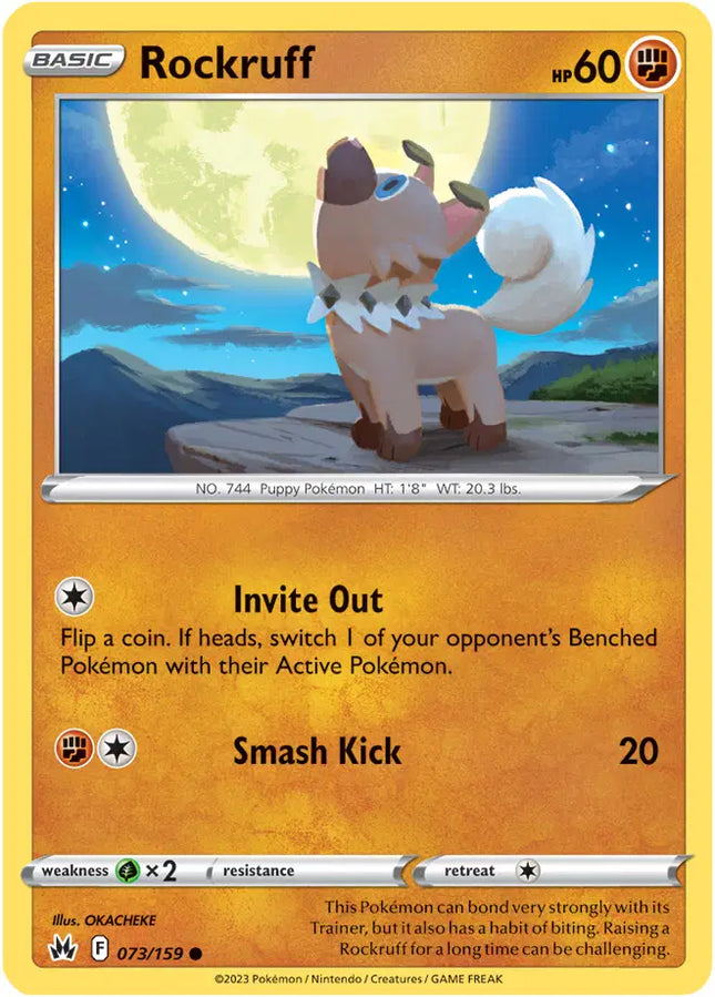 Rockruff Common • 073/159 Crown Zenith