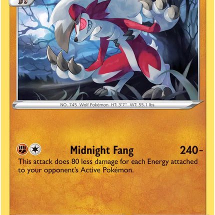 Lycanroc Rare • 074/159 Crown Zenith